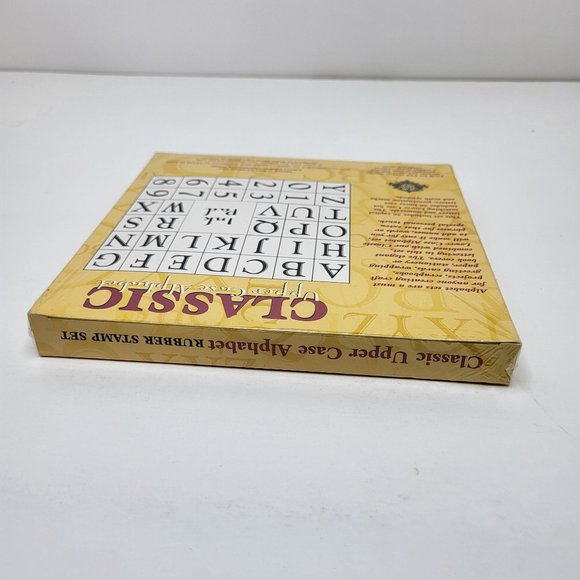 Classic PSX Rubber Stamps Alphabet Upper Case No‎ Ink Pad Boxed SK802 36 Stamps - Picture 12 of 13